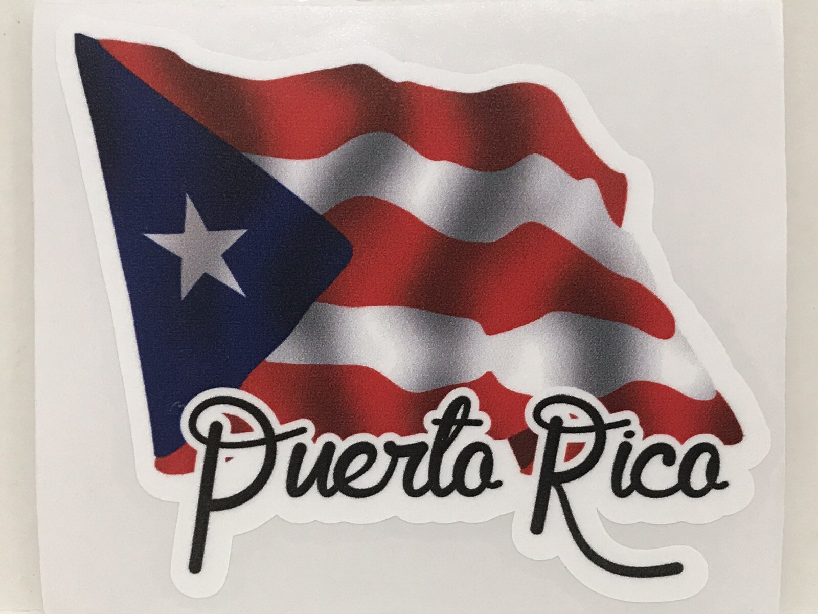 PUERTO RICO BORICUA PUERTO RICAN FLAG 4×3.5” Decal Sticker Easy to Install