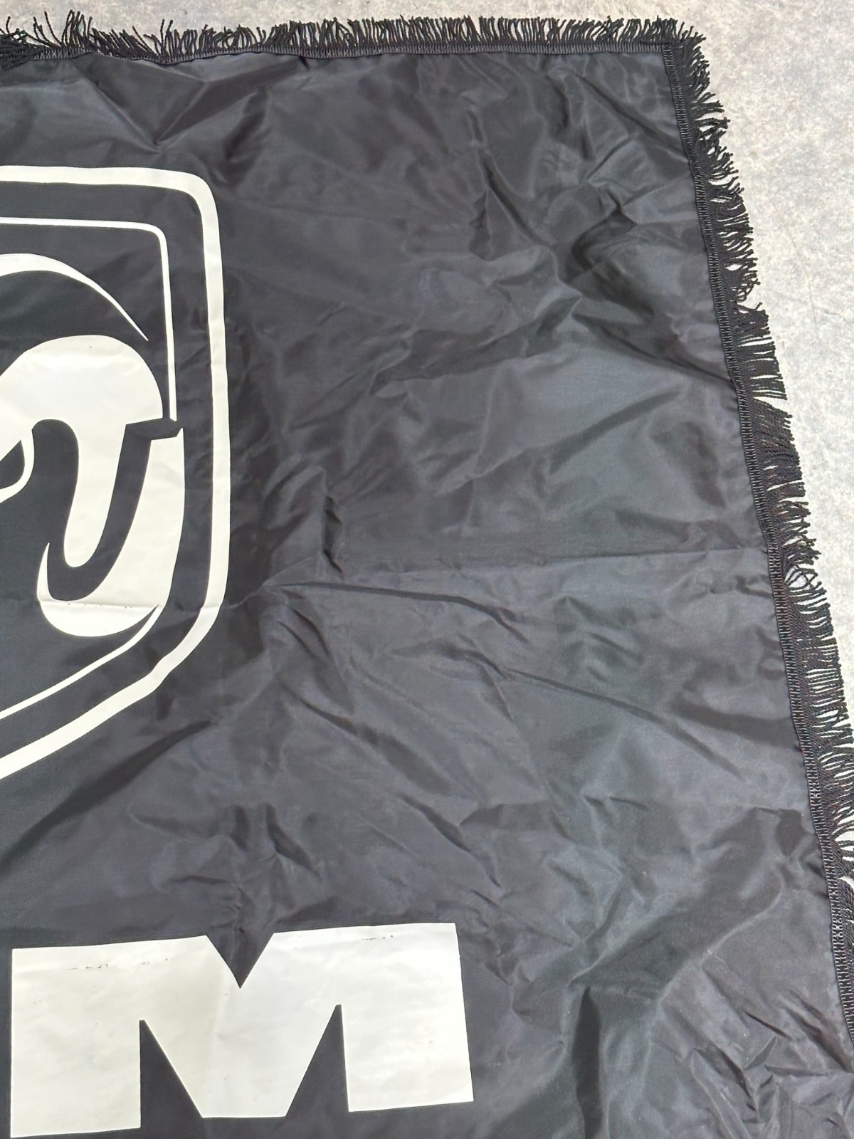 Large 4′ x 5′ Dodge Ram Black & white Logo Vinyl Banner double sided rodeo