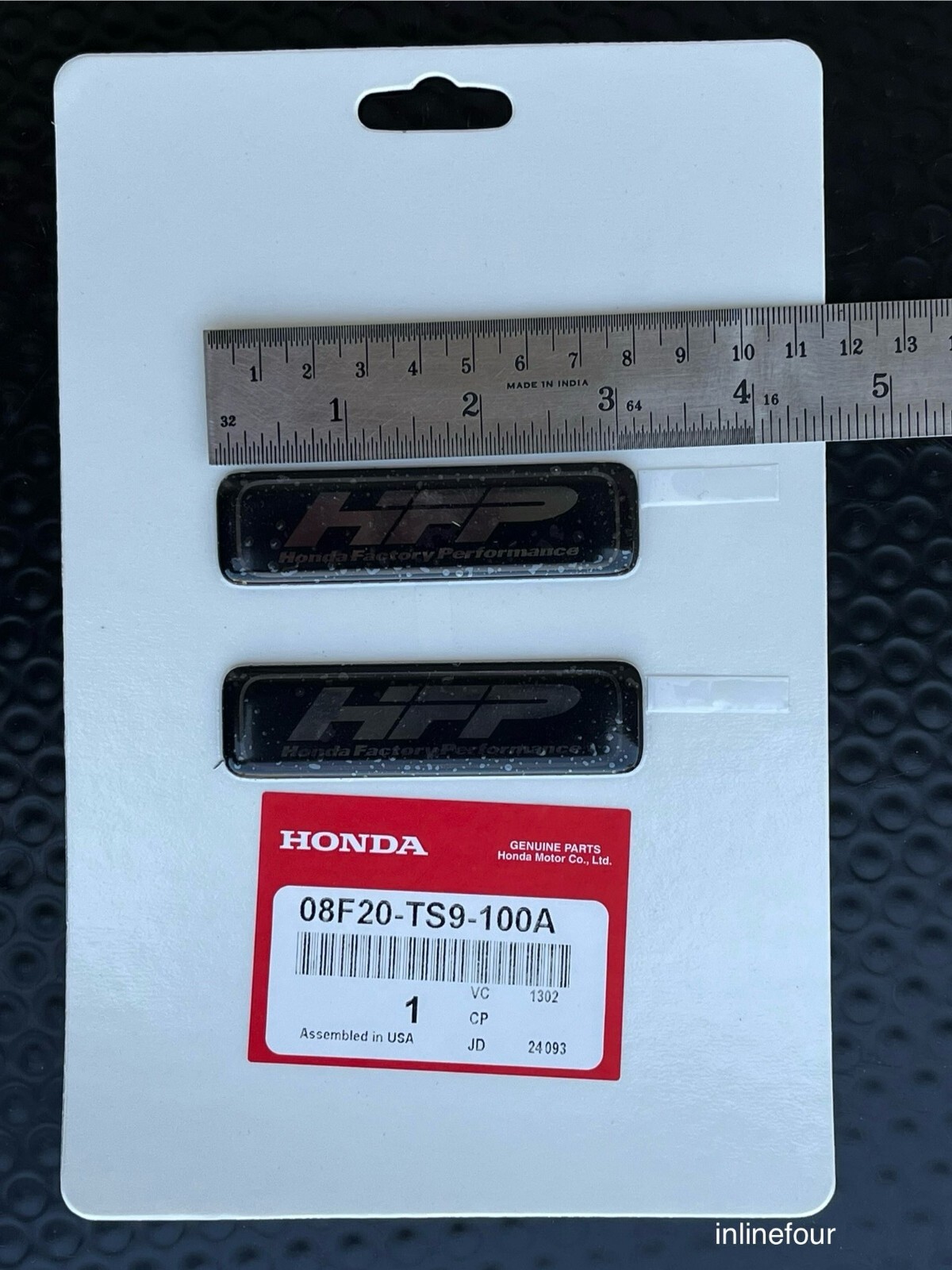 GENUINE OEM HONDA FACTORY PERFORMANCE SIDE HFP BADGE EMBLEM SET