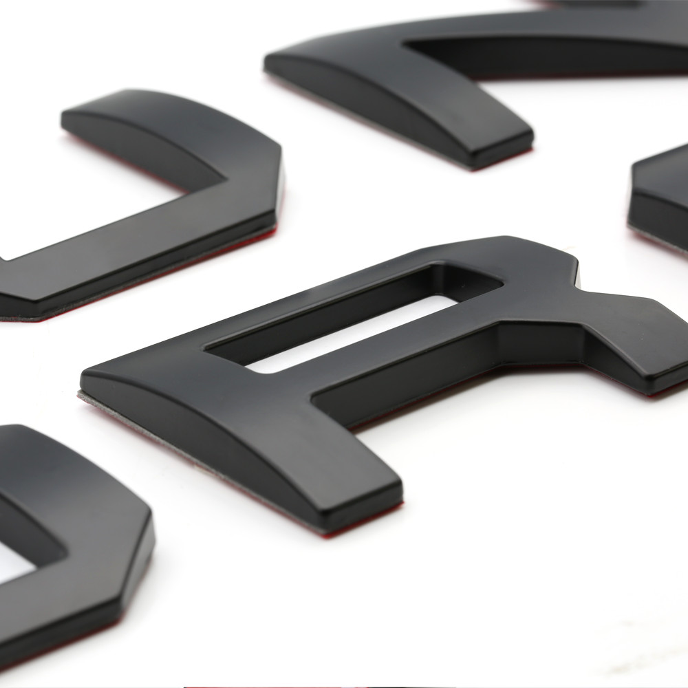 Tailgate Decal 3D Raised Vinyl Plastic Letter Matte Black For 2014-2021 Tundra