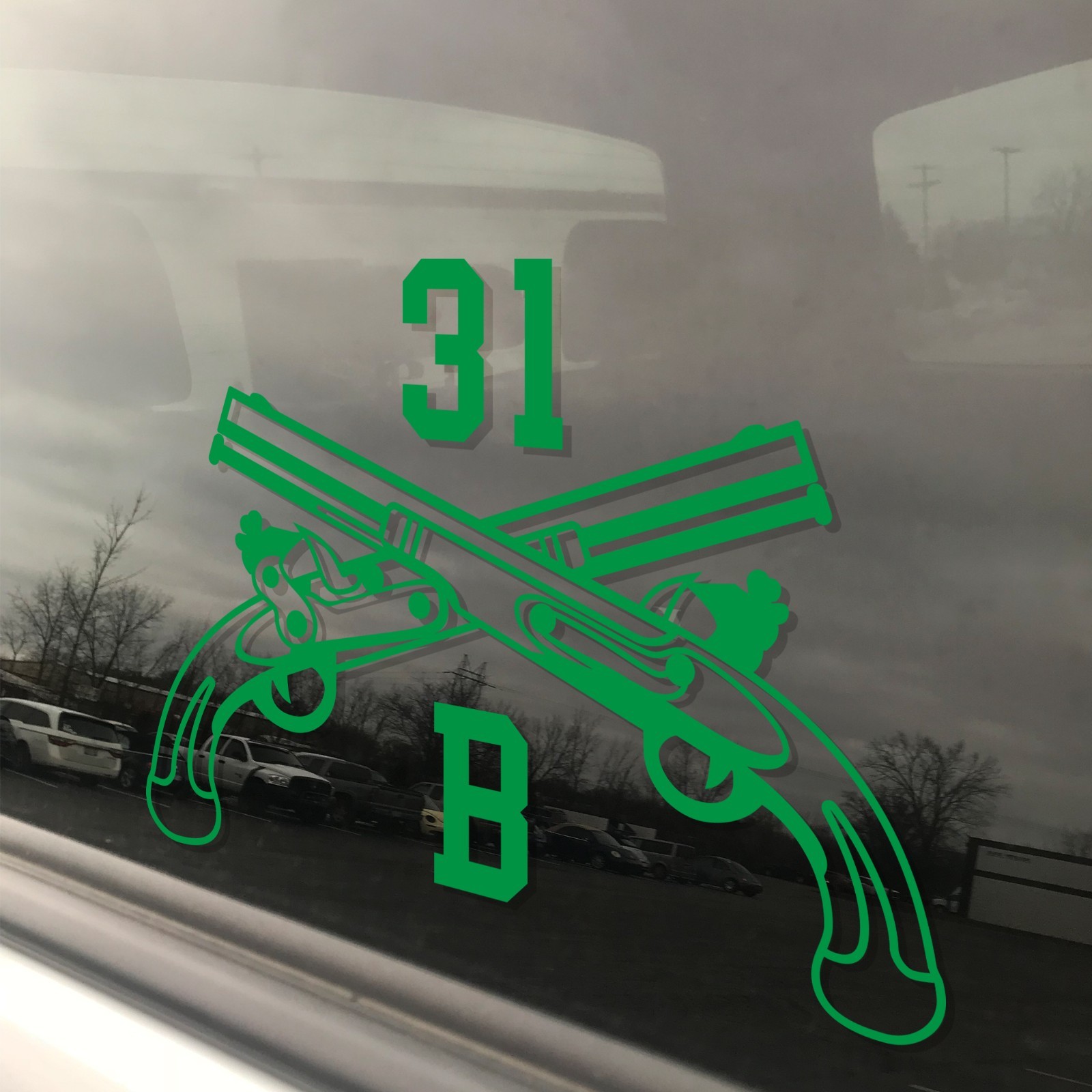 Army MOS 31B Military Police MP Crossed Pistols Insignia Decal 3″ x 5.5″