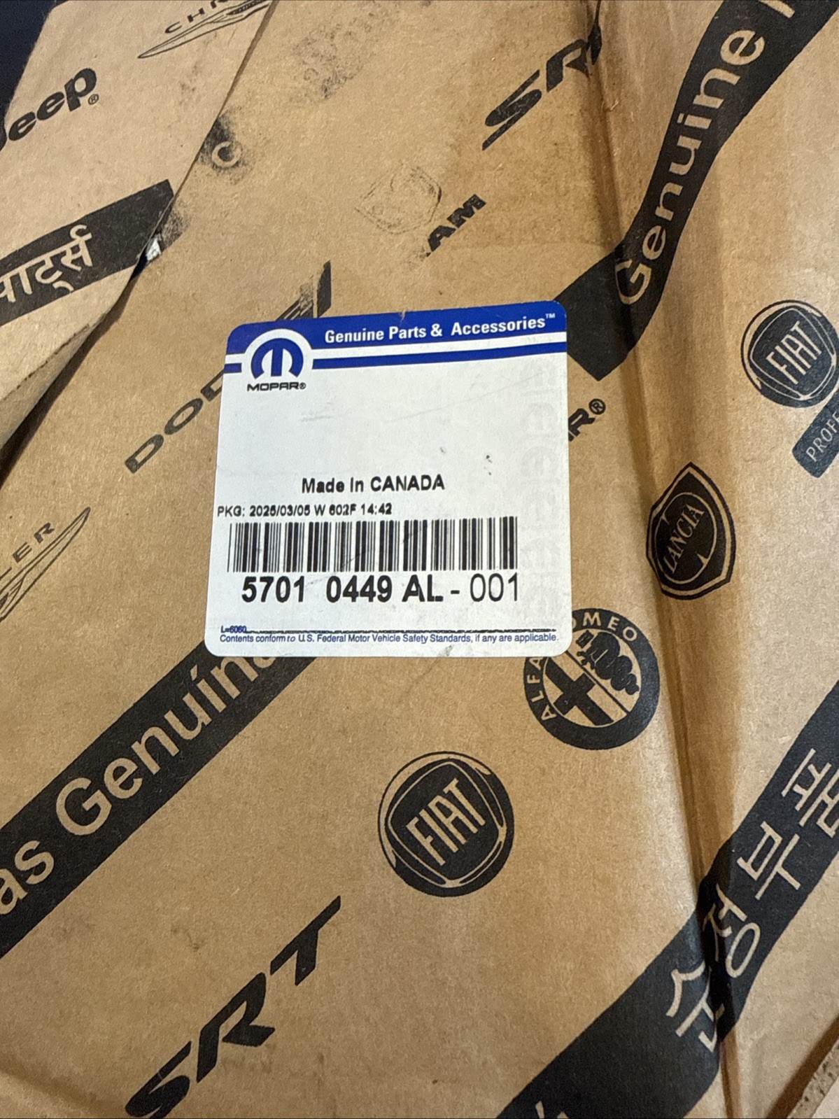 Genuine Mopar C Pillar Applique Left 57010449AL 2016-2022 GRAND CHEROKEE NEW!