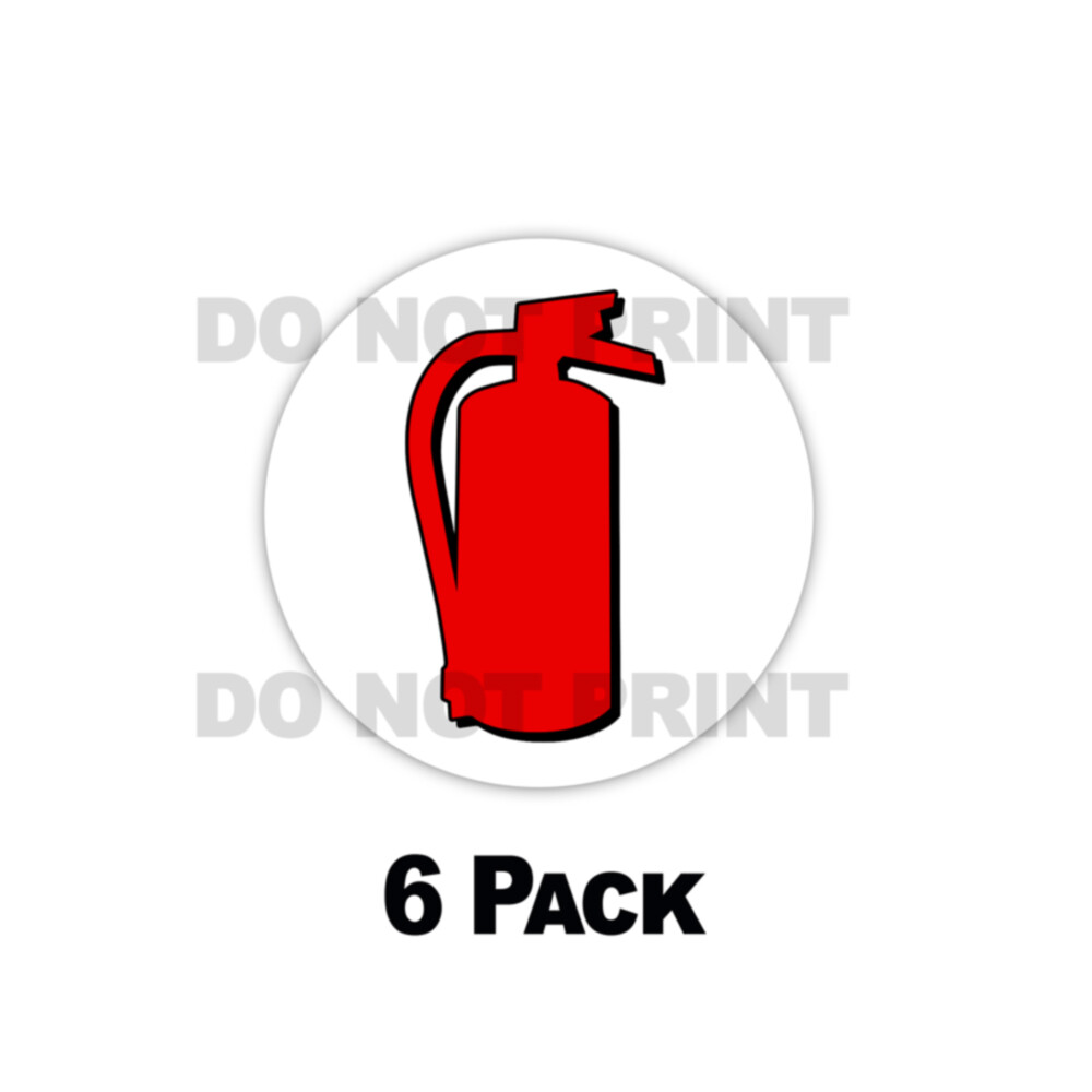 Fire Extinguisher CIRCLE Inside Emergency Medical Car Window Decal Vinyl Sticker