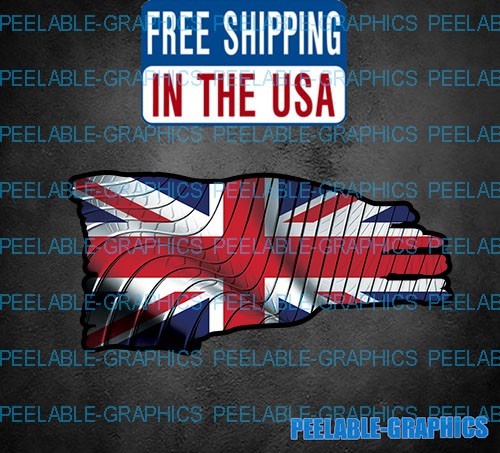 UK United Kingdom Flag Sticker Great Britain British Union Jack Auto Window B