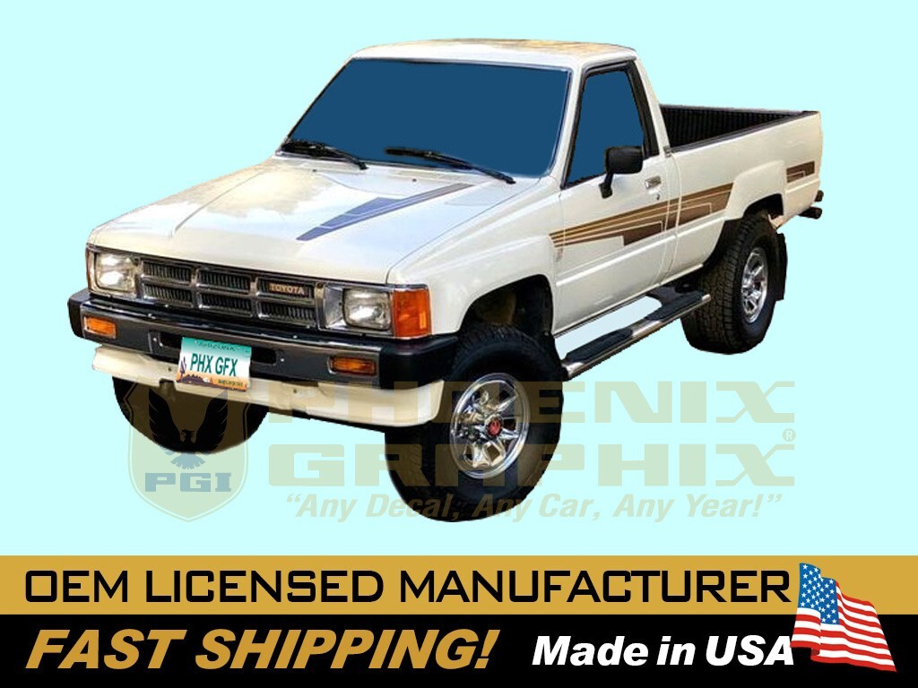1986 (fits 83-88) Toyota Truck 4X4 SR5 & 4Runner Stripes Decals Graphic COMPLETE