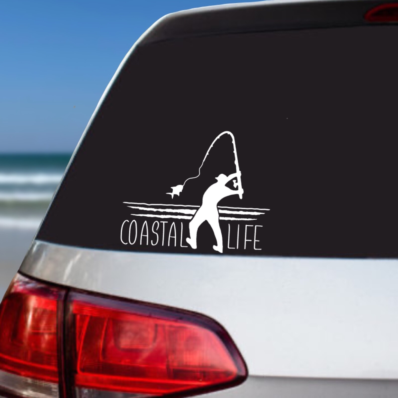 Fishing Decal for Surf Fishermen