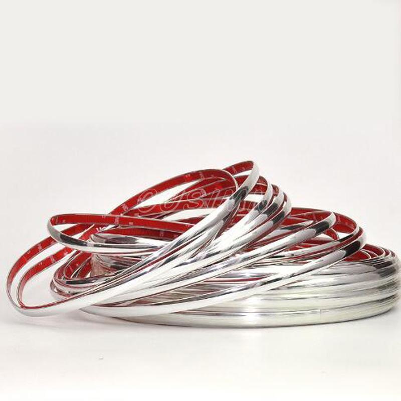 Car Chrome Door Window Bumper Side Body Trim Molding Strip Decal Protector 9.8ft