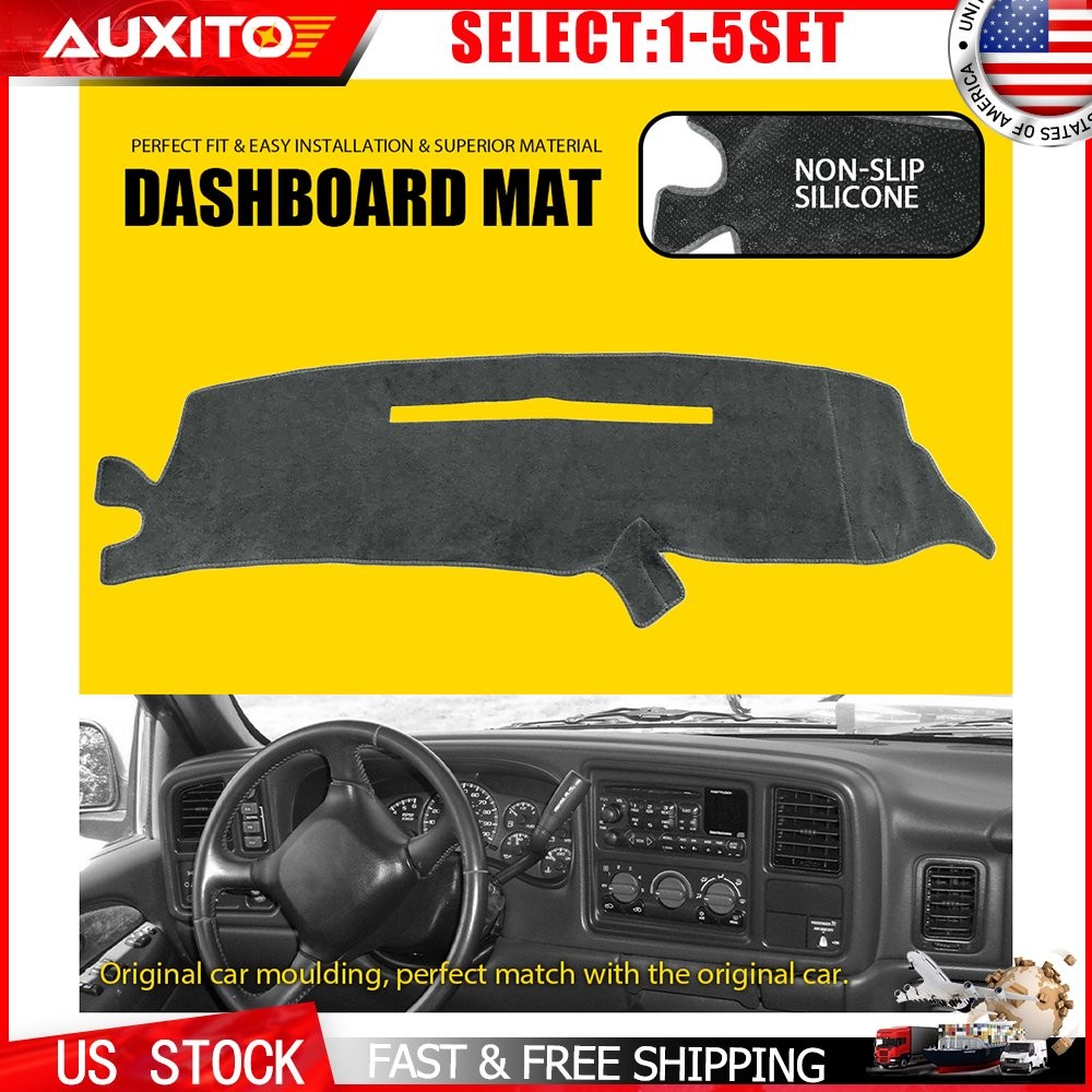 Interior Dashboard Cover Dash Mat Gray Fit 1997-98 Chevrolet Silverado C/K 1-5X