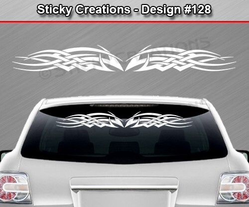 Design #128 TRIBAL CELTIC KNOT Windshield Decal Window Sticker Vinyl Banner Car