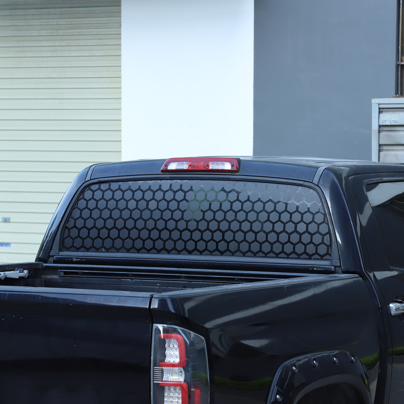 Matte Black Rear Window Honeycomb Decal VinylsFits 2007-2021 Toyota Tundra