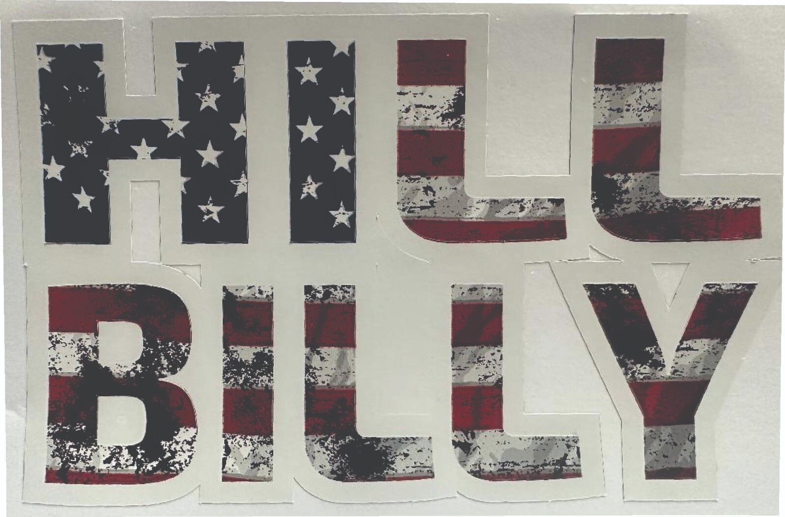 Hillbilly Flag Decal Sticker Redneck Country Turbo Diesel Truck 6.7 6.6 3.0