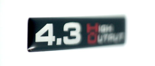 (HO) 4.3 High Output Emblem (B) Standard SATIN
