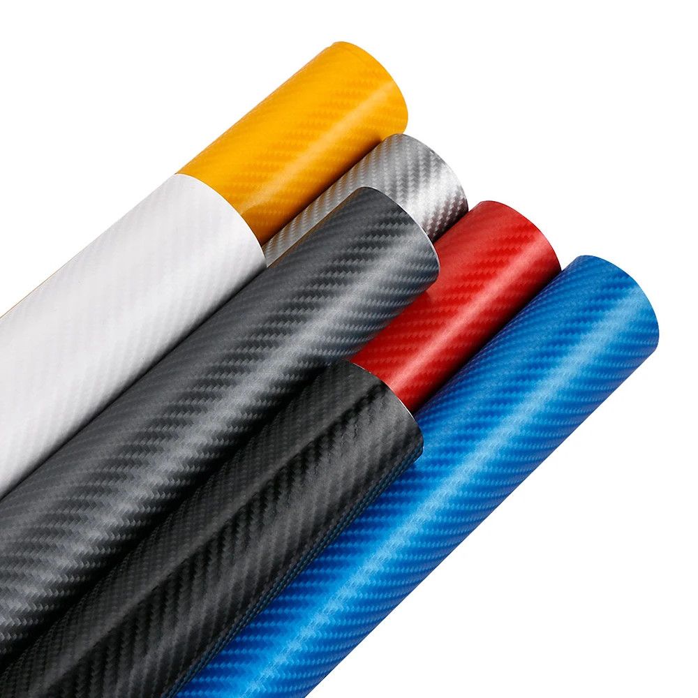 152x200cm 4D Carbon Fiber Car Wrapping Film DIY Hood Roof Sticker Accessories