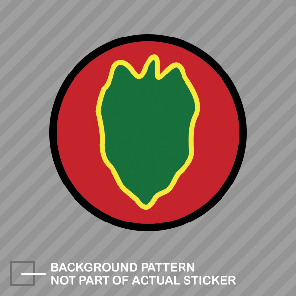 24th Infantry Division Sticker Die Cut Decal 24 th Victory Division Taro