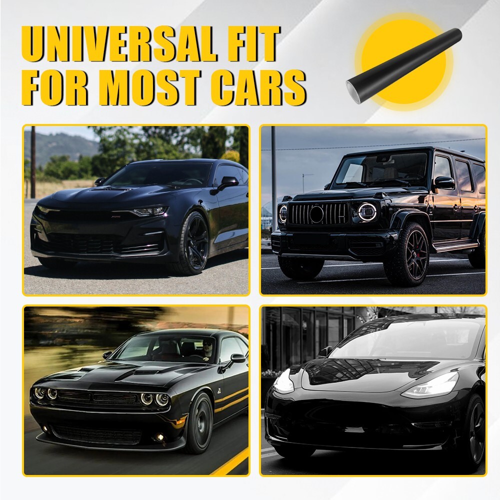 60×12” Window Tint Windshield Sun Visor Vinyl Decal Strip Sticker Matte Black