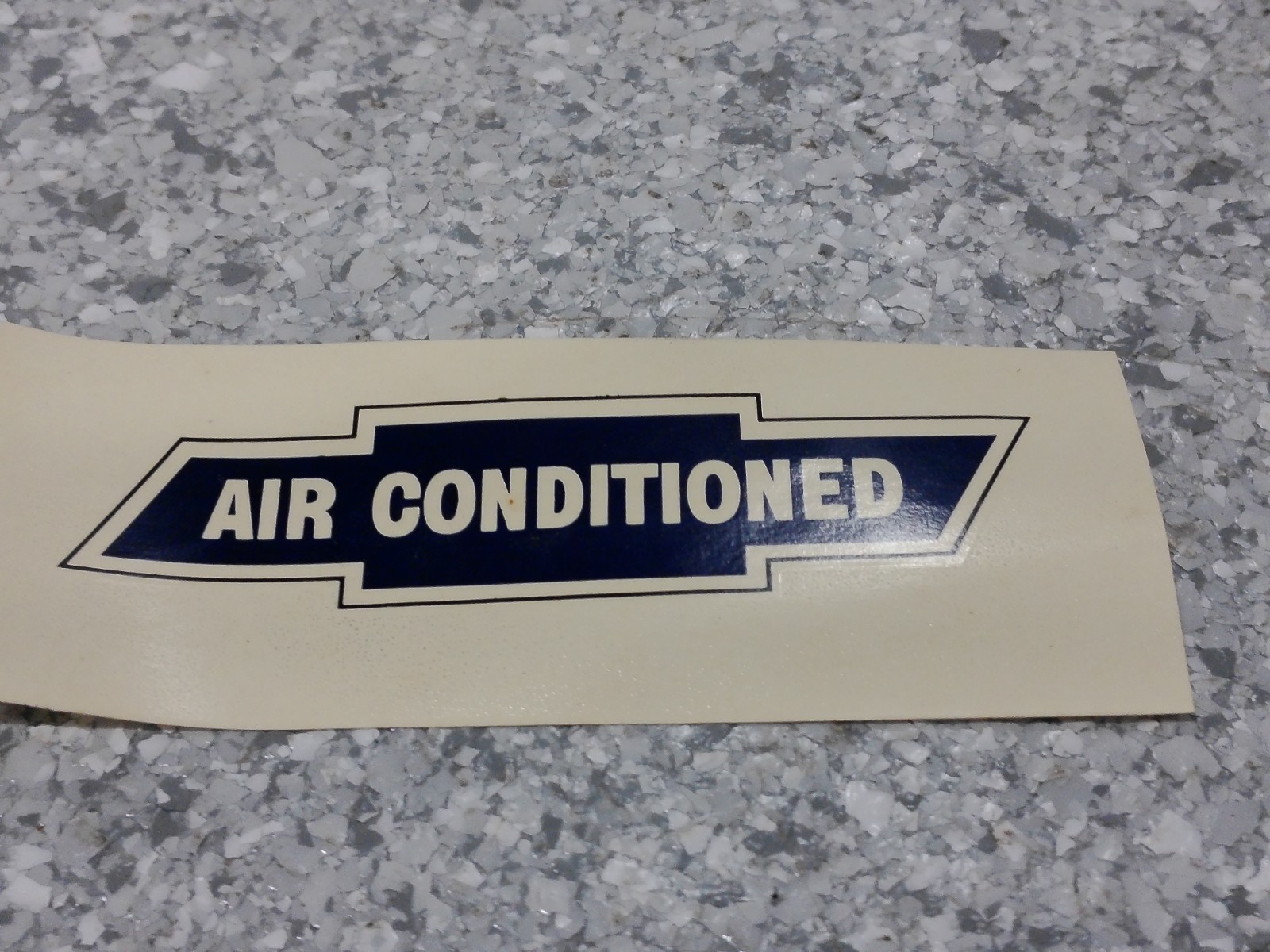 55 56 Chevy “AIR CONDITIONED” Rear Window Decal–NEW