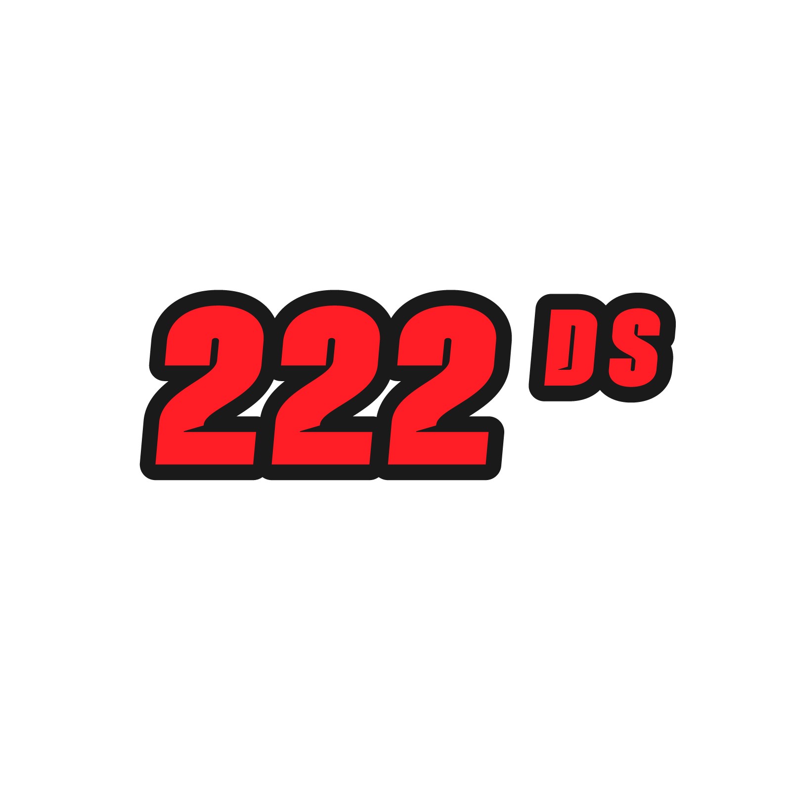 Custom Car Racing Number Class Sticker Glossy x2 8,10,12-16 inch – Black Outline