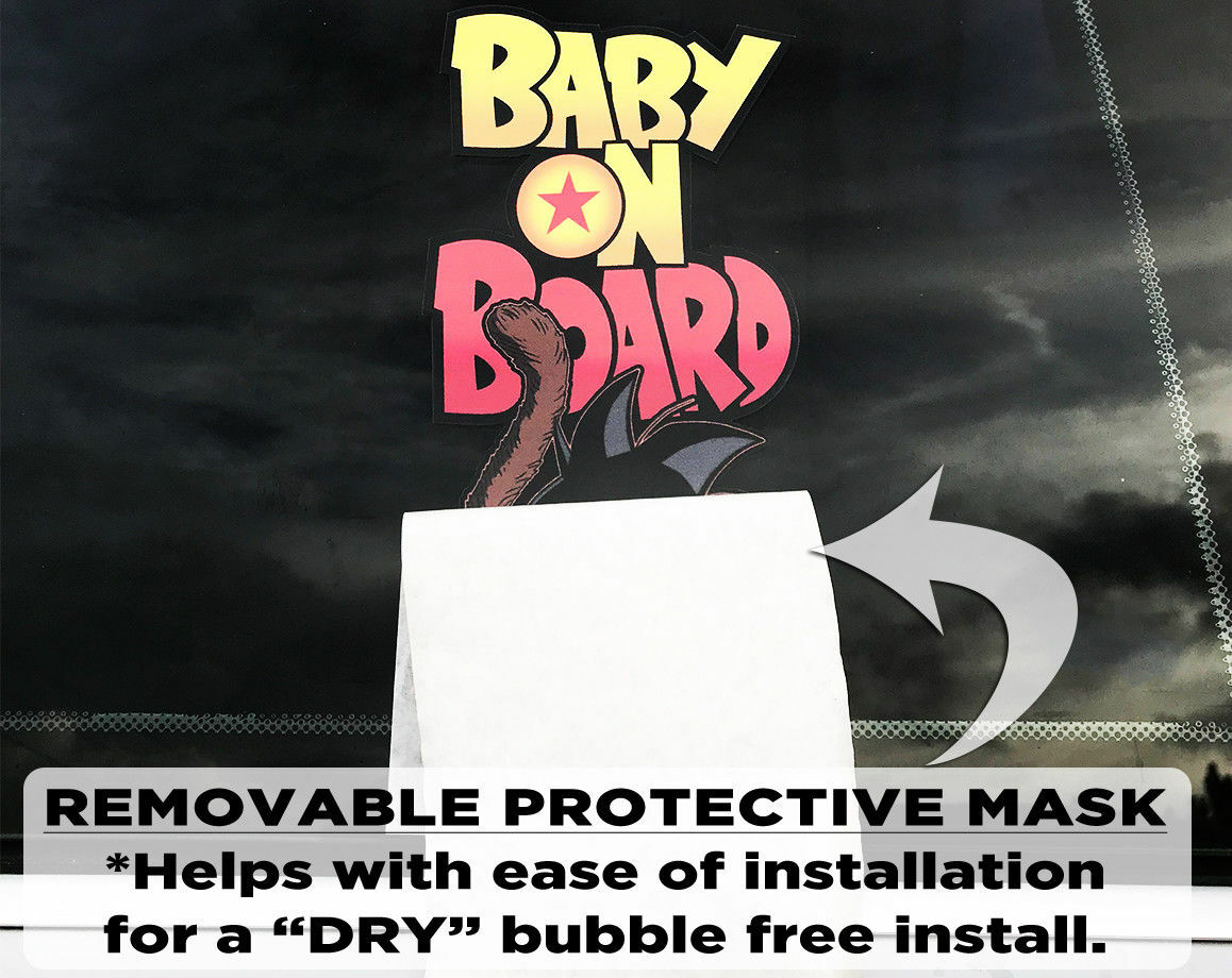 Baby Goku Baby on Board Bumper Sticker, Goku Dragon Ball Z Bumper Boy Sticker