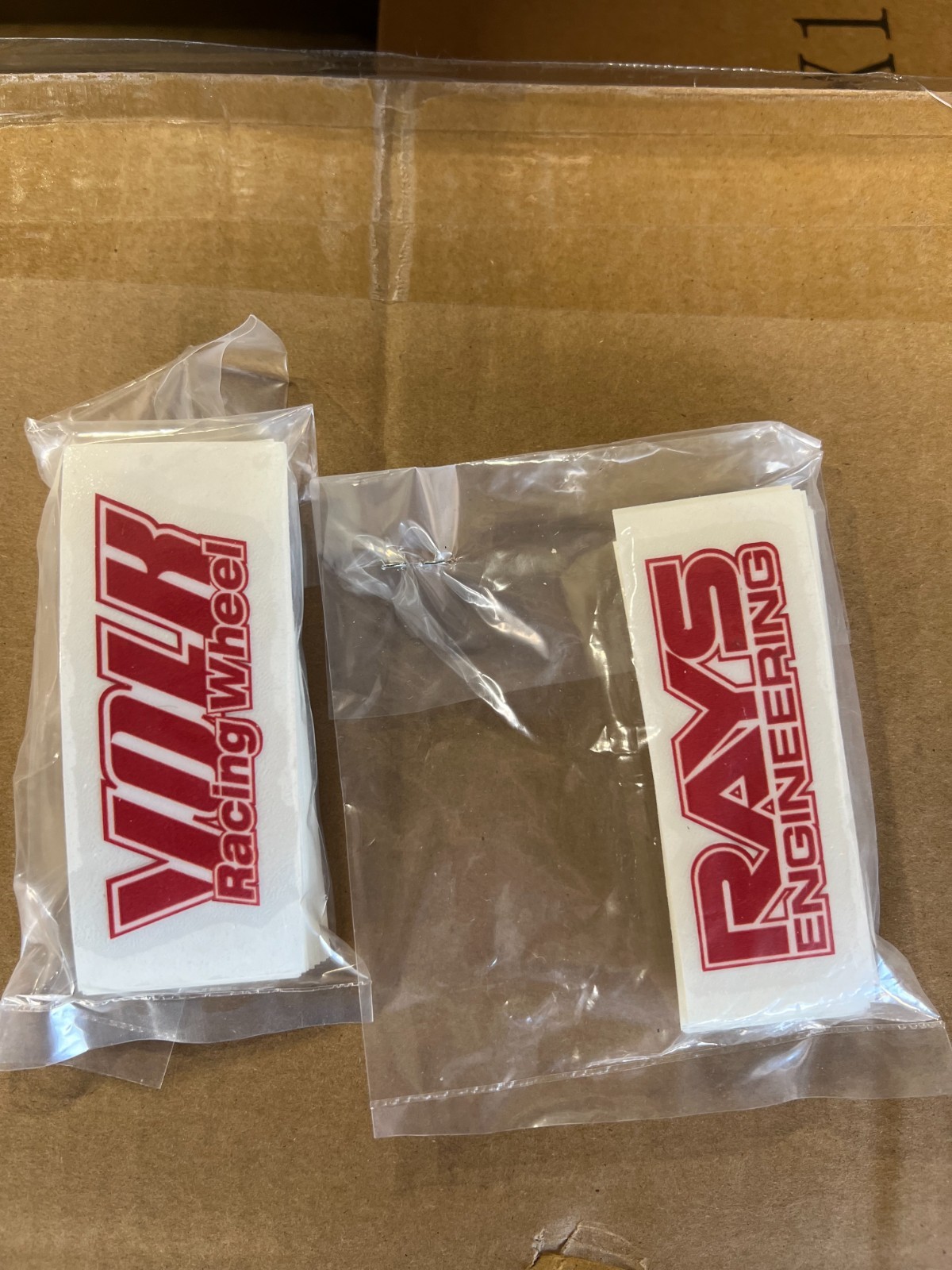 red JDM Japan Rays Engineering VOLK Racing TE37 Wheel decals sticker 8pcs OG