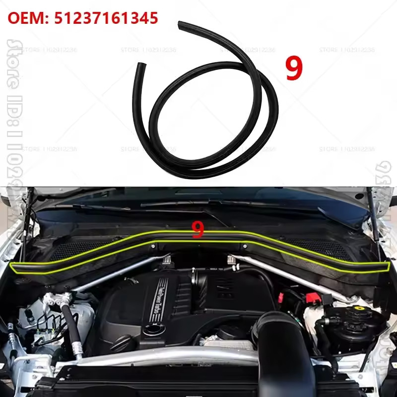 BMW X5 X6 E70 E71 Engine Upper Compartment Partition Panel 2007–2014