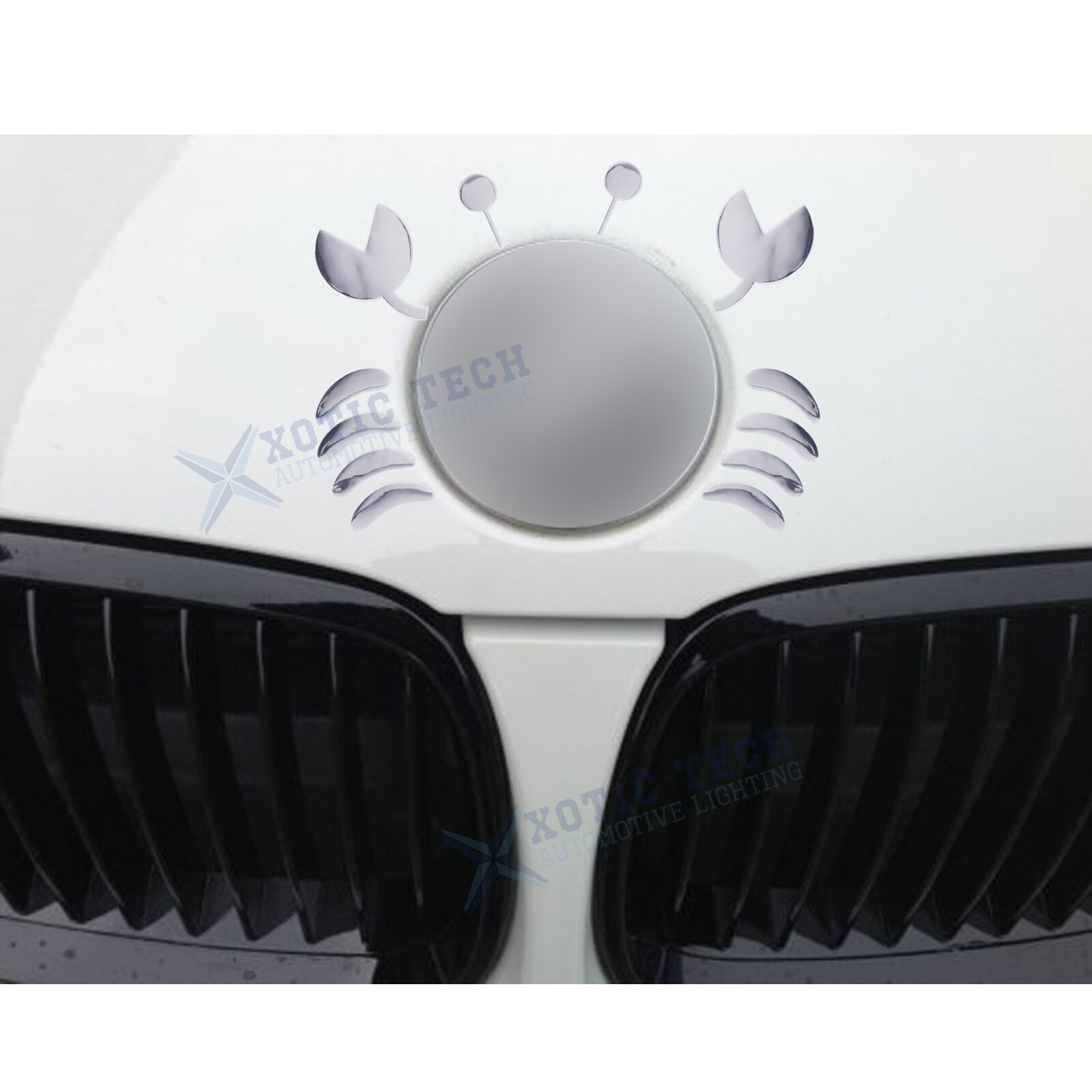 3D Crab Car Logo Stickers Auto Emblem Decal Universal Waterproof Self-Adhesive