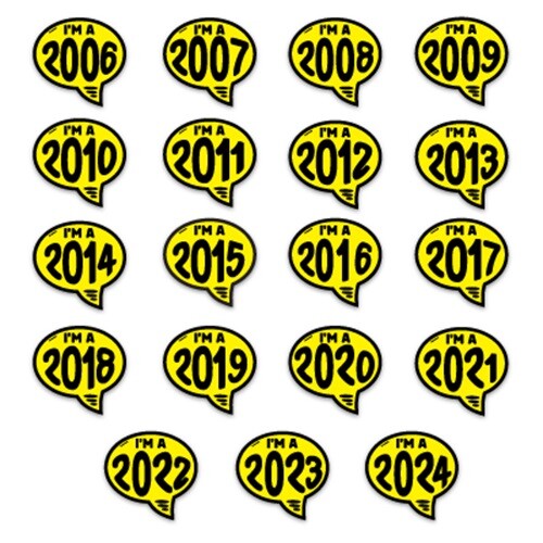 Yellow & Black Auto Bubbles Dealership Windshield Advertisement Decal Sticker