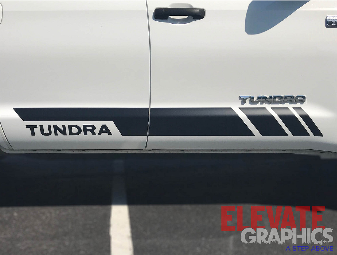 2007-2025 For Toyota Tundra Decals Side Rocker Lower Stripes Vinyl Graphics