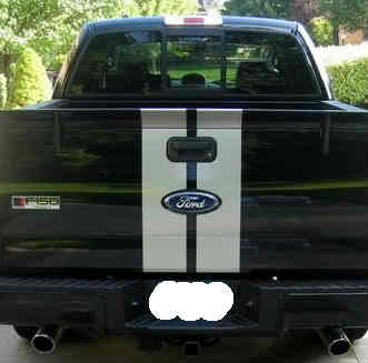Dual 8″ Plain Racing Rally Vinyl stripes stripe decal fits Ford F150 F250 Roush