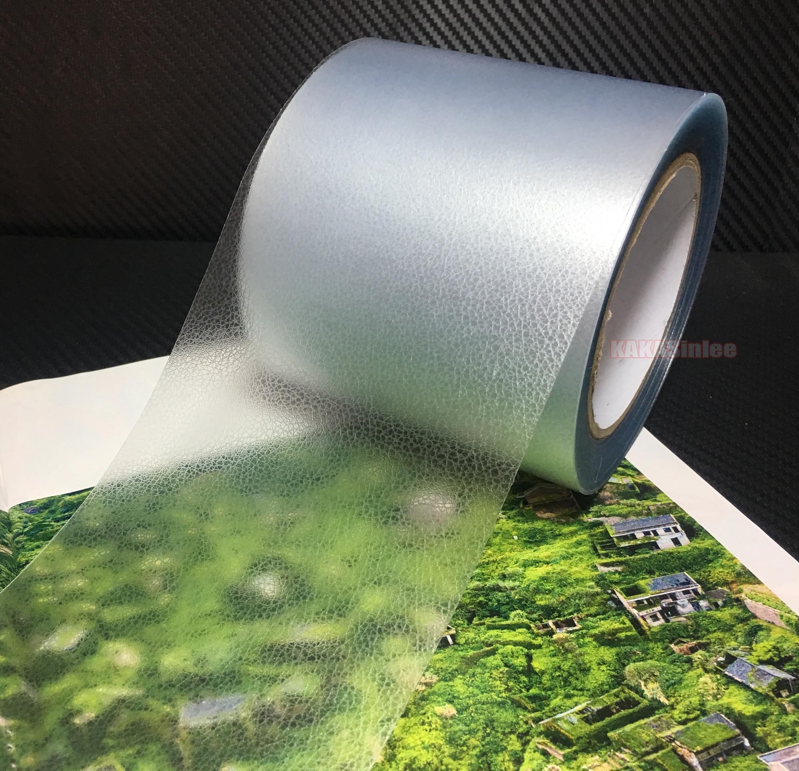 Useful Clear Matte Leather Grain Texture Vinyl Sticker Tape for Car Home Wrap AB