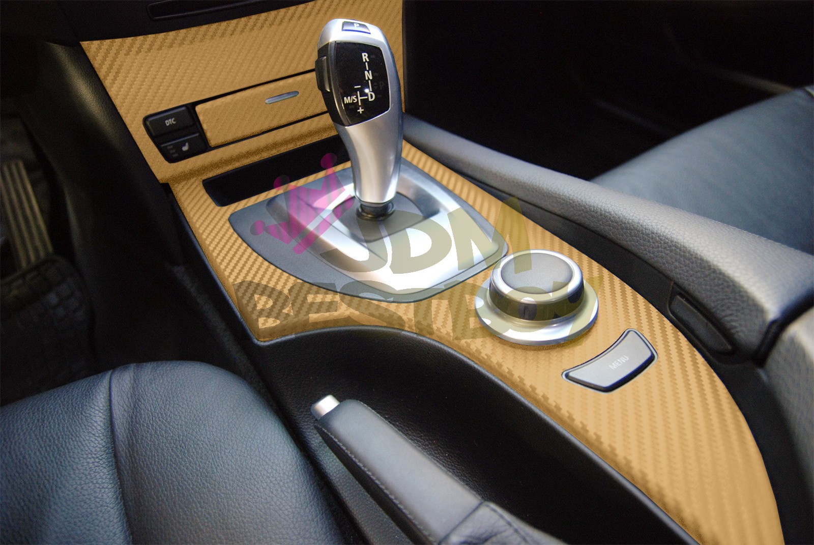 3D Carbon Fiber Gold Matte Textured Car Vinyl Wrap Sticker Decal Sheet Film DIY