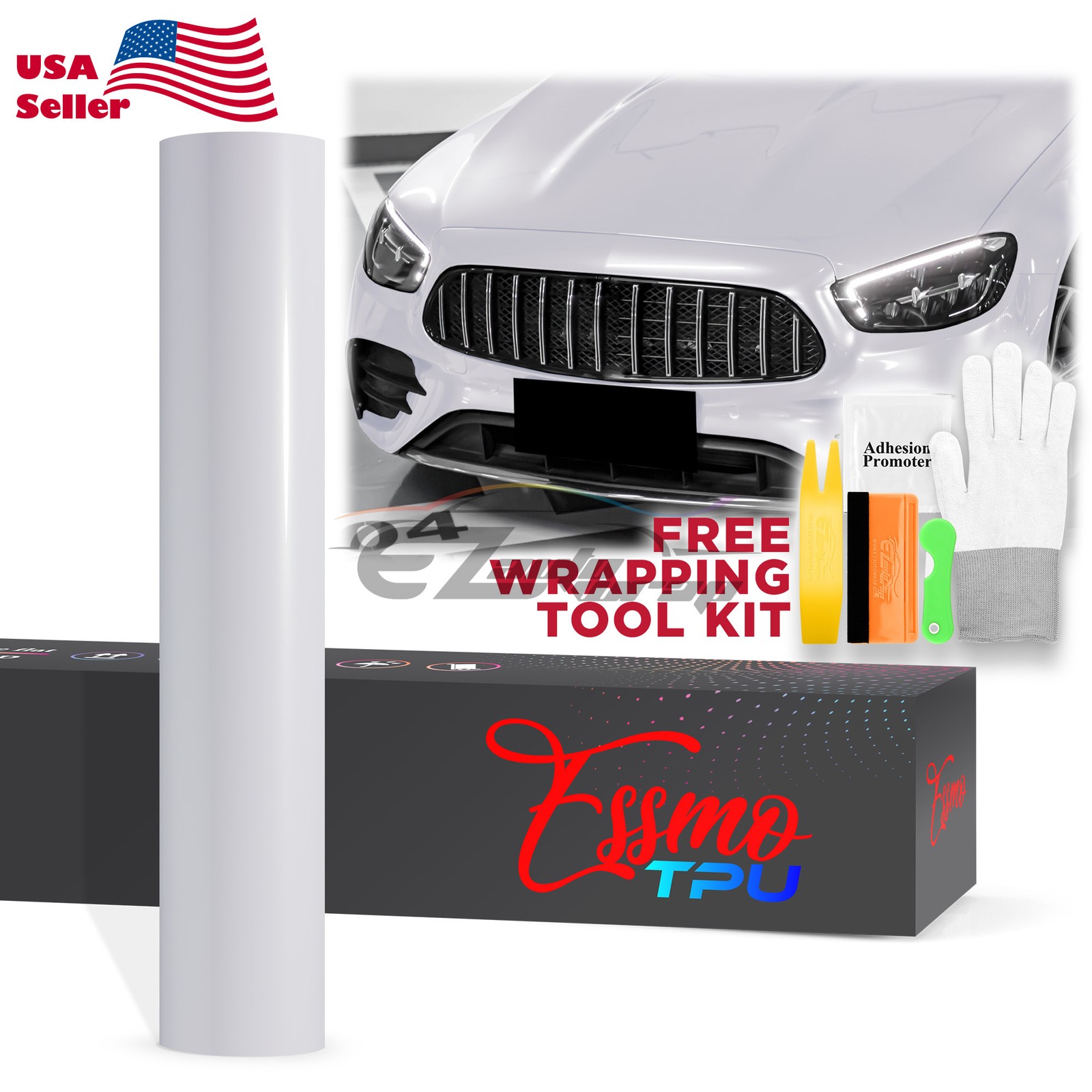 Liquid Metallic Moonlight White PPF TPU Paint Protection Film Dry Wet Vinyl Wrap