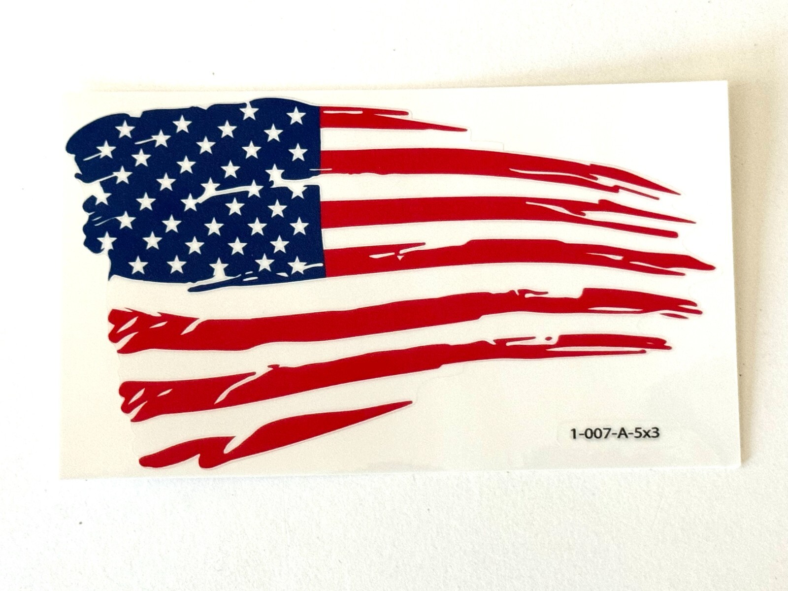 American Flag with Colored Stripe Car Sticker Decal Emblem 5 x 3 inch