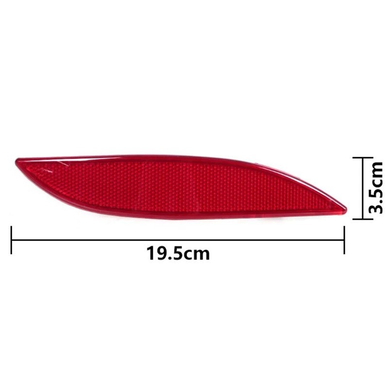 Bumper Reflector ABS Plastic Wear-resistant Non-deforming Easy To Install
