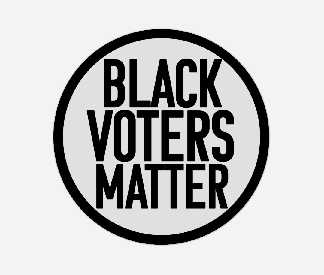 10-Pack BLACK VOTERS MATTER Stickers – 2″x2″ Bumper Decals – Water-Resistant
