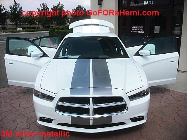 FOR 11 to 14 Dodge Charger 10″ Racing Stripe Graphic Color Decal Sticker 36 FEET