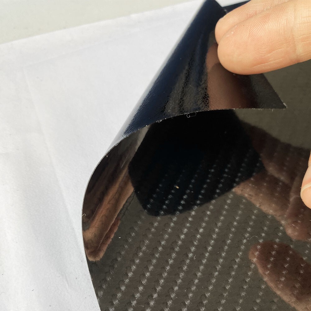 5D Carbon Fiber Texture Vinyl Car Exterior Pillar Post Door Window Sticker Trim