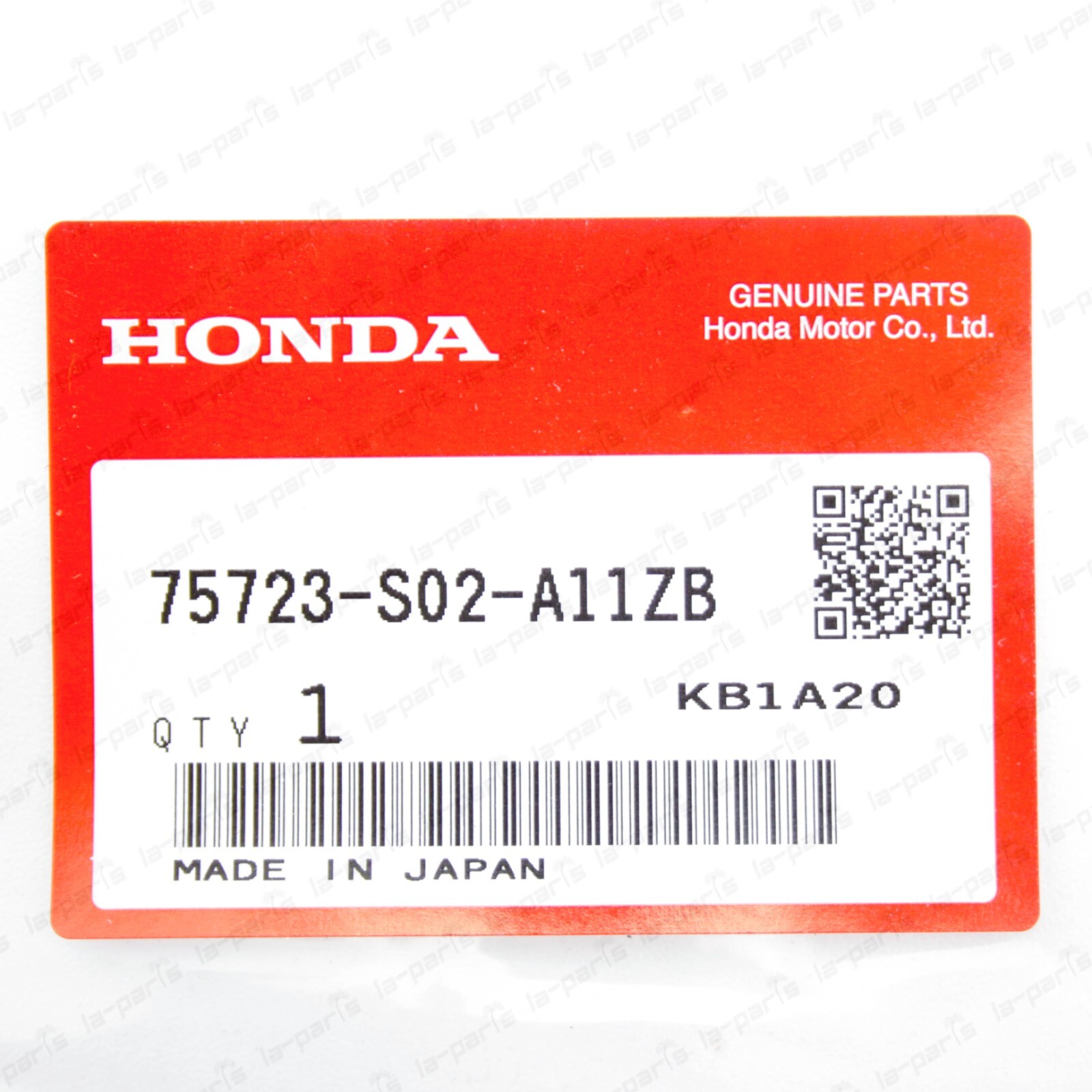 GENUINE HONDA 99-00 CIVIC COUPE SI EM1 REAR RED SI TRUNK BADGE REAR EMBLEM