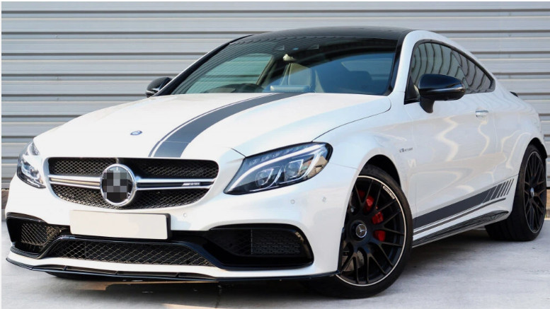 Mercedes Benz Bonnet Roof Rear + Side Stripe Decal Kit W205 C Class C63 AMG
