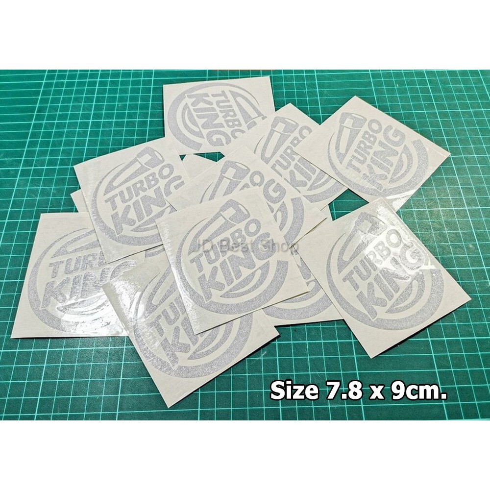 JDM Style Sticker Vinyl Decal Dicut TURBO KING Car Bike Racing Drift Good Size 1