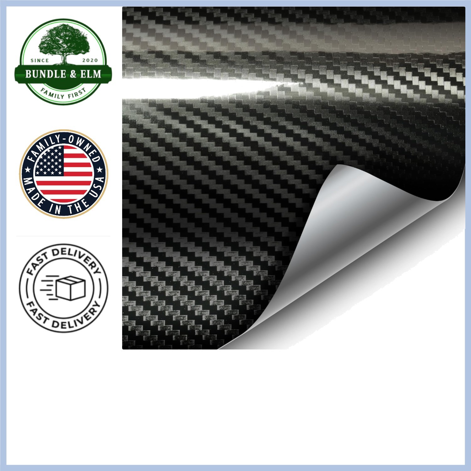 Epoxy Carbon Fiber Vinyl Wrap 1ft x 5ft – Hyper-Realistic, Scratch-Proof Finish