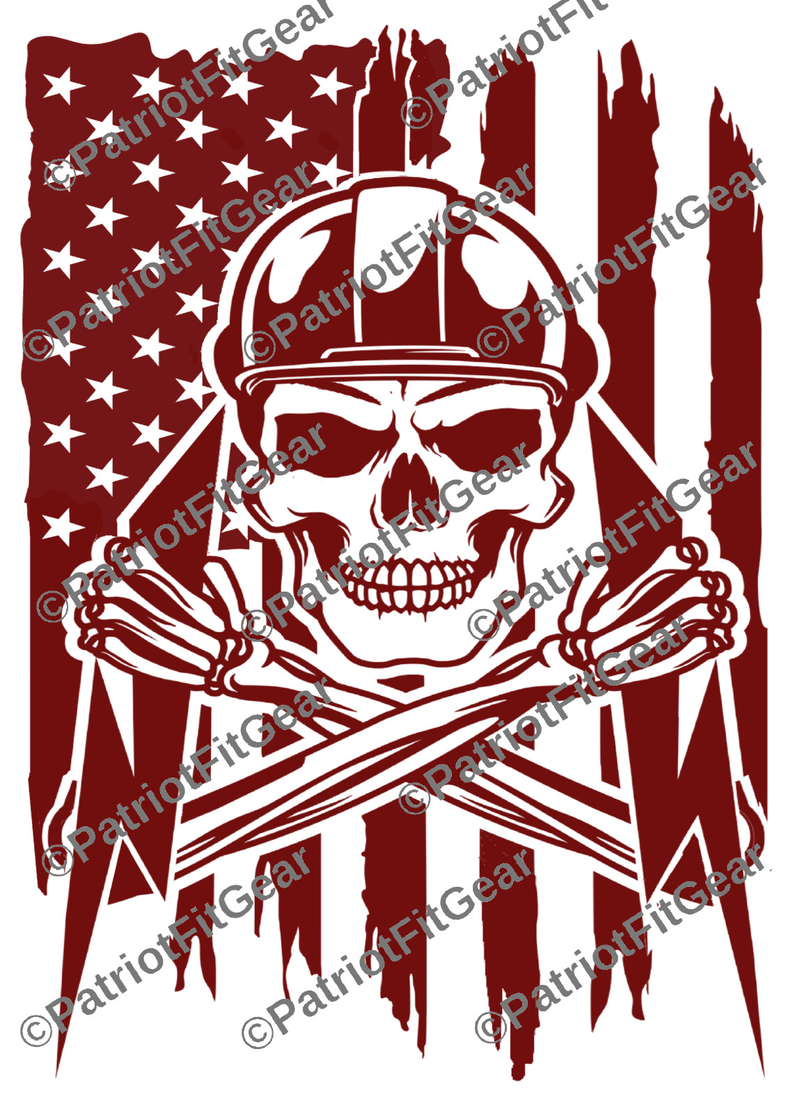 Lineman,Electrician,Line Work,Linemen,Skull,American Flag,Custom Vinyl Decal