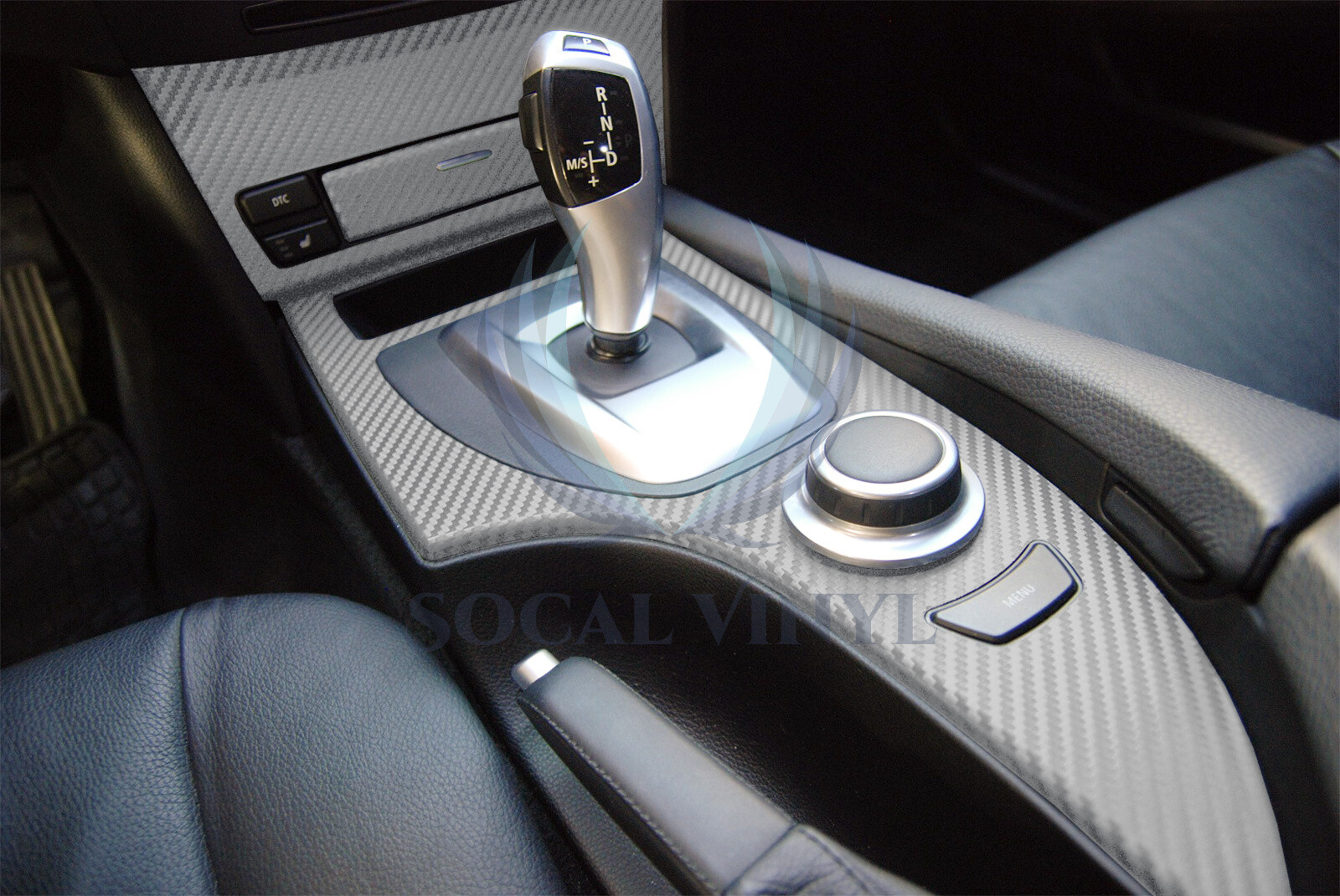 3D Carbon Fiber Silver Matte Textured Car Vinyl Wrap Sticker Decal Film Sheet