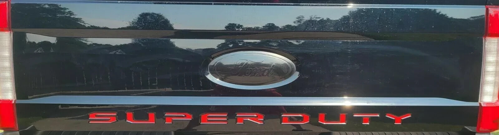 RED Tailgate Insert Letter Decal Vinyl for Ford F-250 F-350 Super Duty 2017-2021