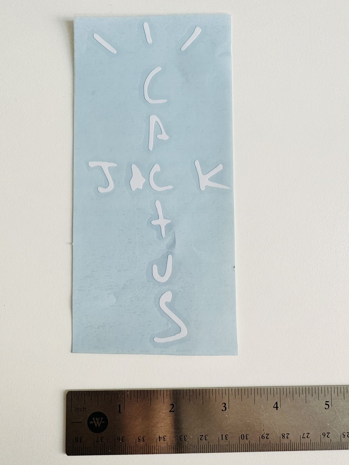 Travis Scott Cactus Jack White Car Window Sticker Decal Vinyl 6*3.5 Inches