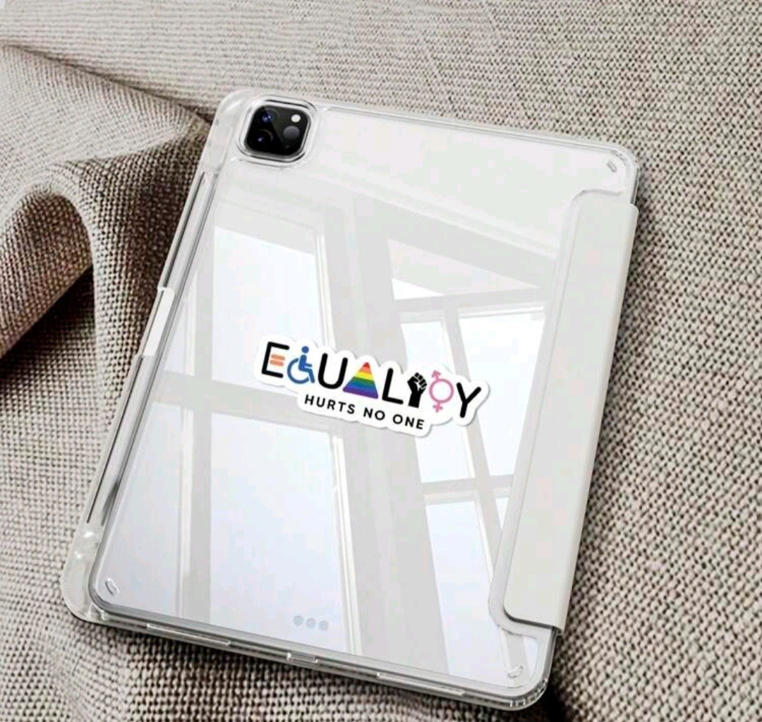 Equality Hurts No One Sticker Pride BLM Feminism Free Shipping 3x3in