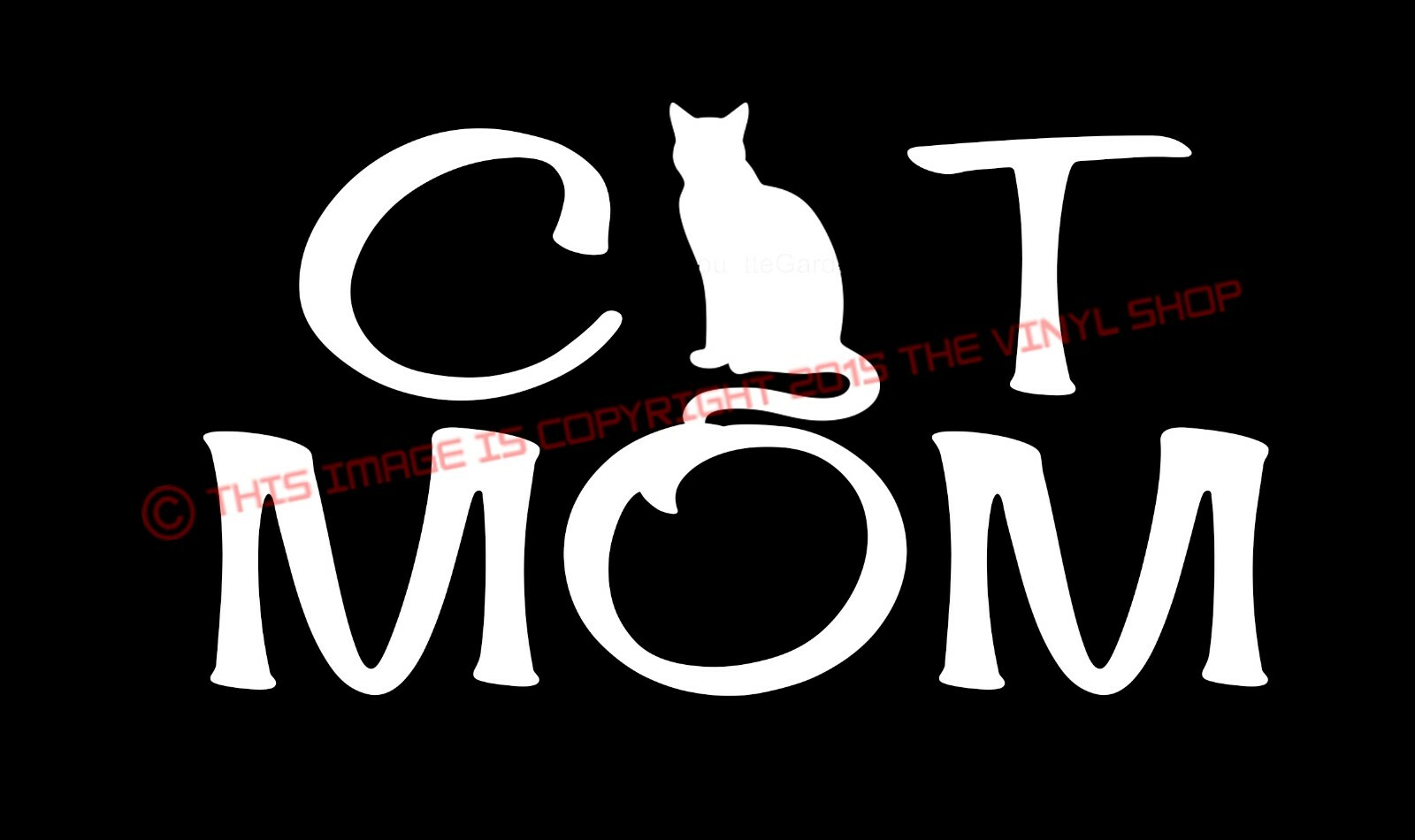 “Cat Mom” LOVE Cats decal Sticker, Kitten,Cats 4 inches wide 4 inches tall