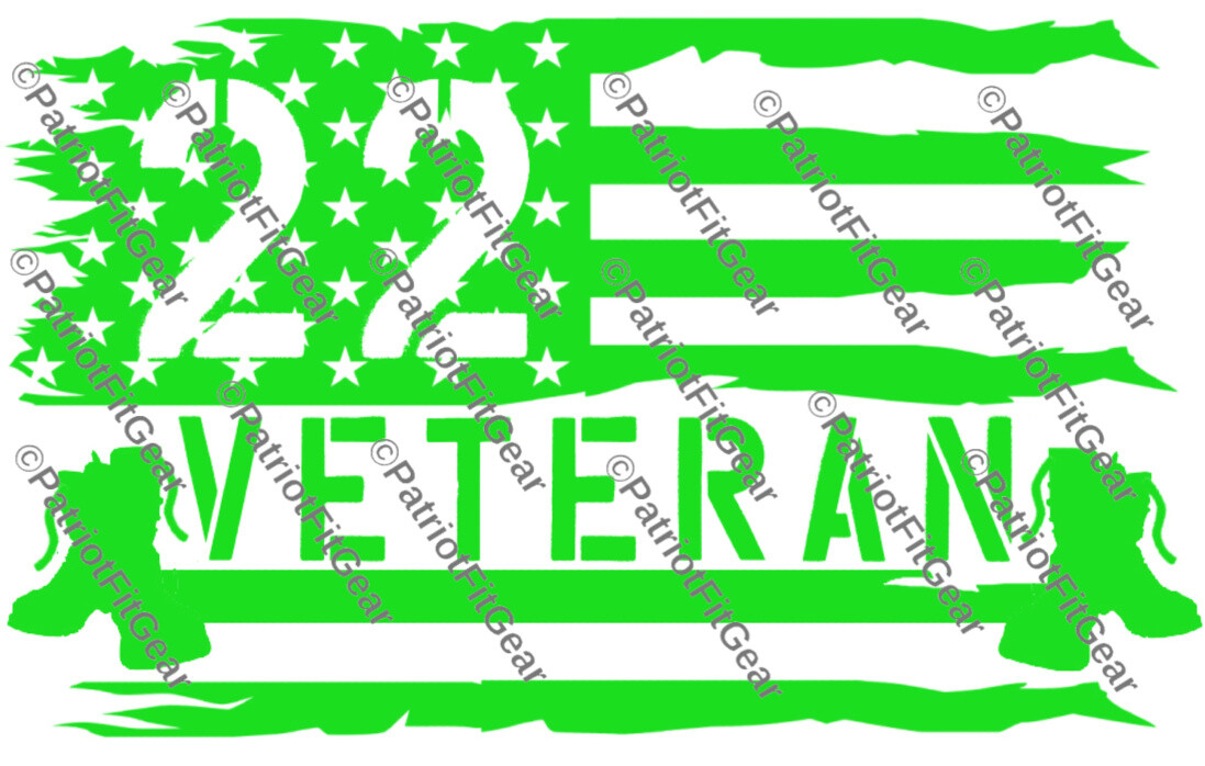 Veteran 22,PTSD The War Within,Support Our Troops,Military,Custom Vinyl Decal