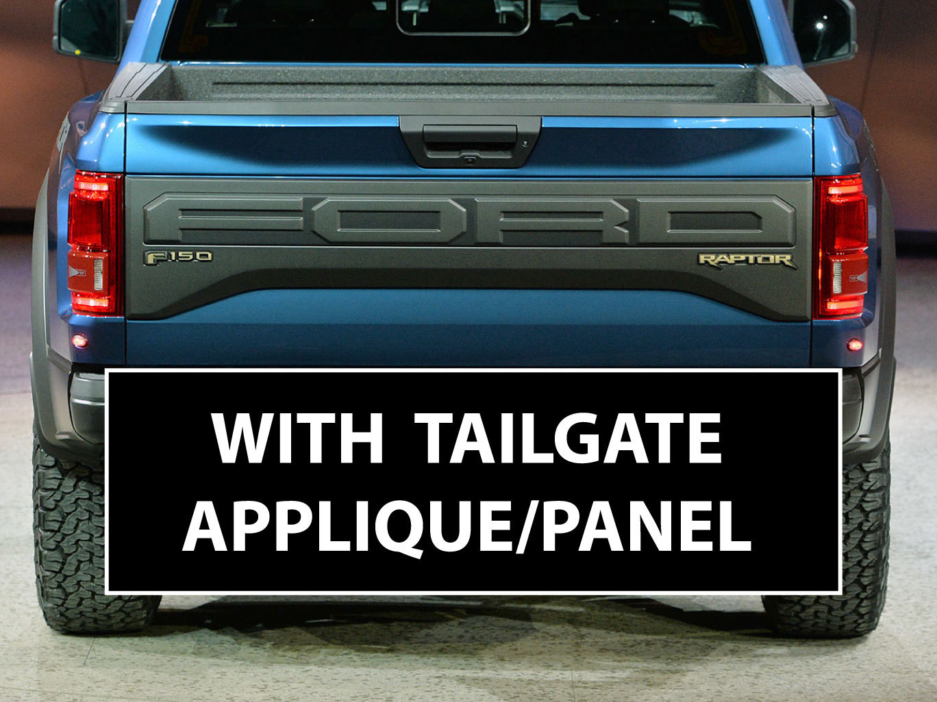 2017 Ford Raptor Tailgate F-150 Emblem Overlay Vinyl Decal Stickers Panel F150