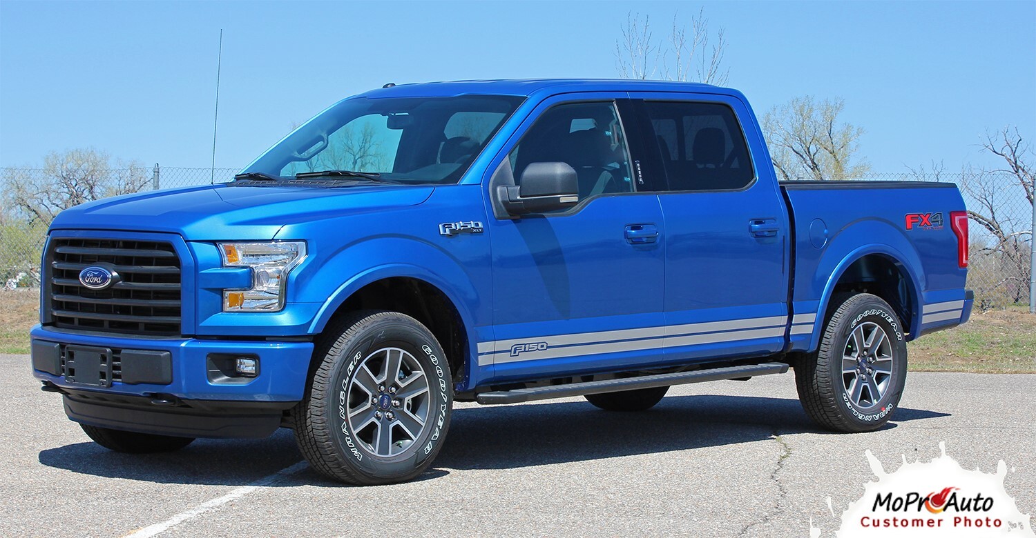 2015-2020 F-150 Lower Panel ROCKER ONE Solid Decals Stripes Vinyl Graphics