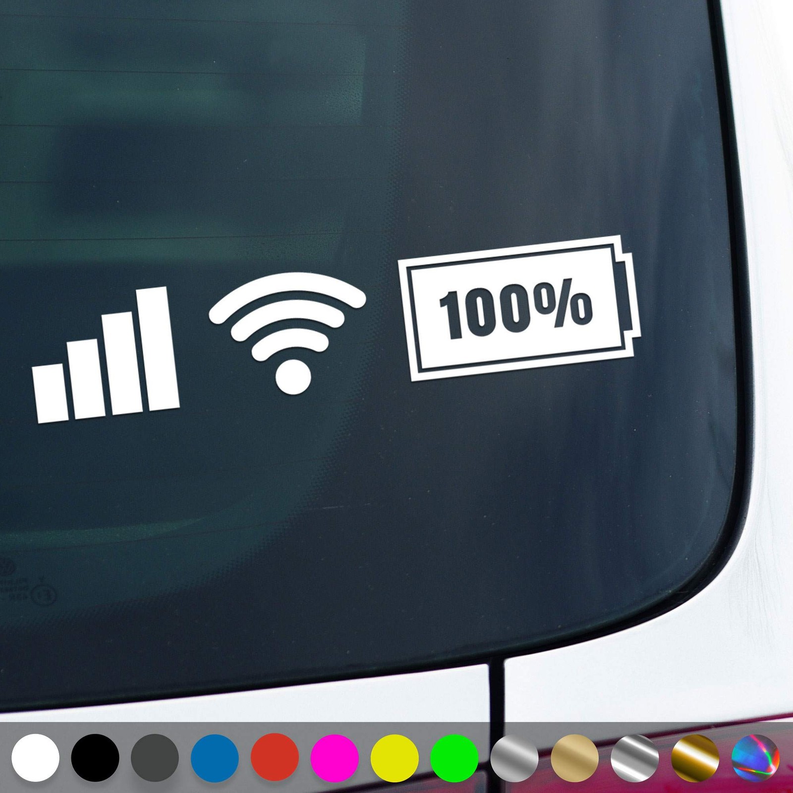 WLAN Wireless Decal Connection Mobile Network Sticker Car Truck Gift Idea